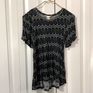 Pattern Short Sleeve Shirt